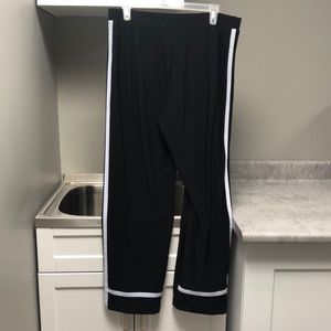 Cartise ladies black stripe track pants